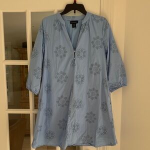 Cynthia Rowley Light Blue Patterned Top